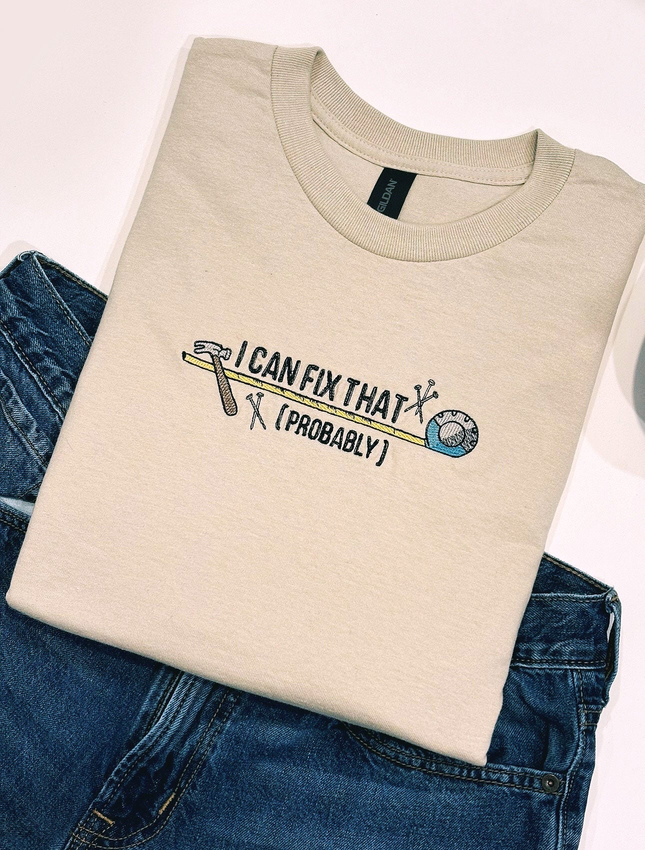 Embroidered T-Shirt Size Is Medium