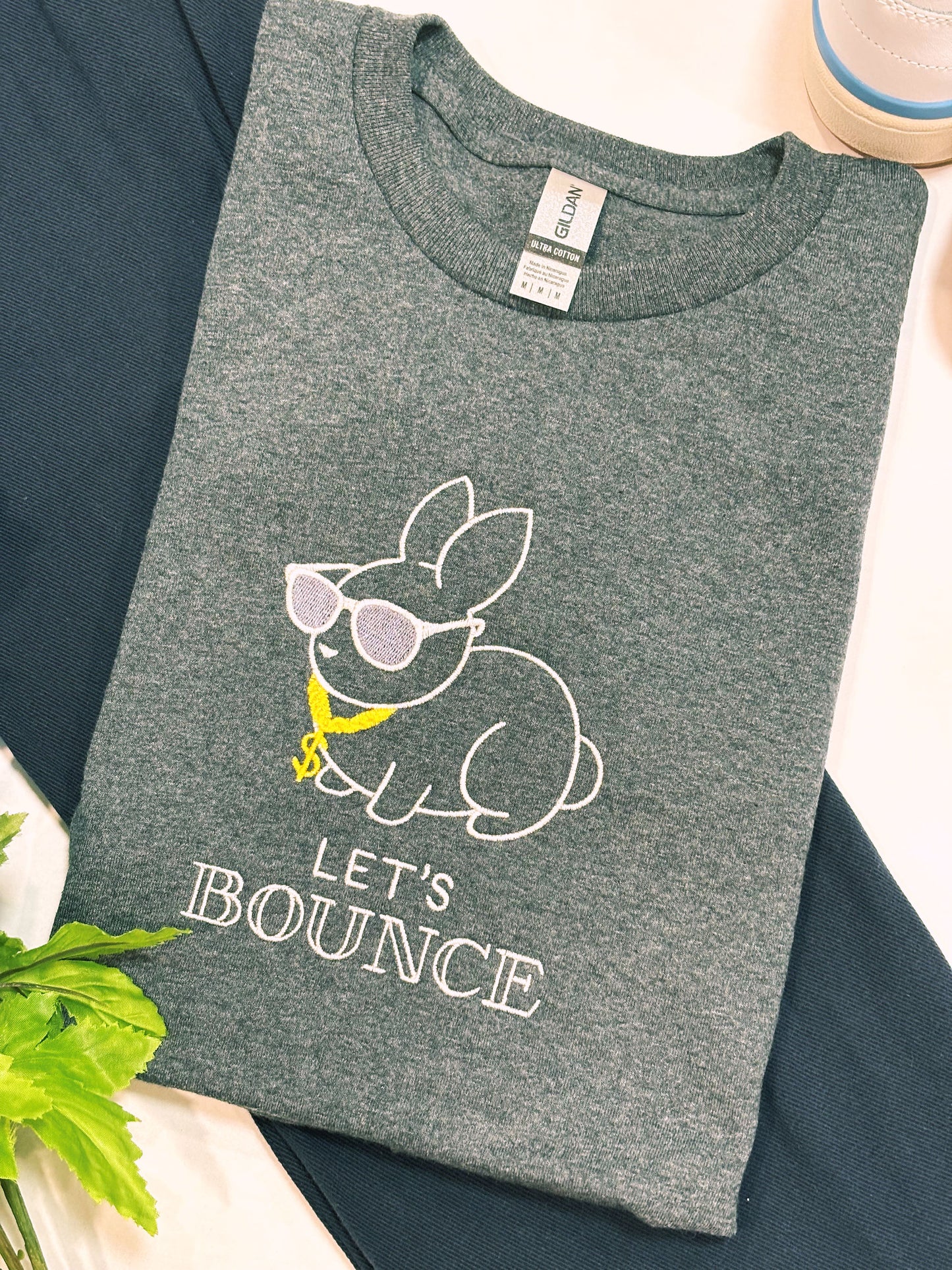 Lets Bounce Embroidered T-shirt