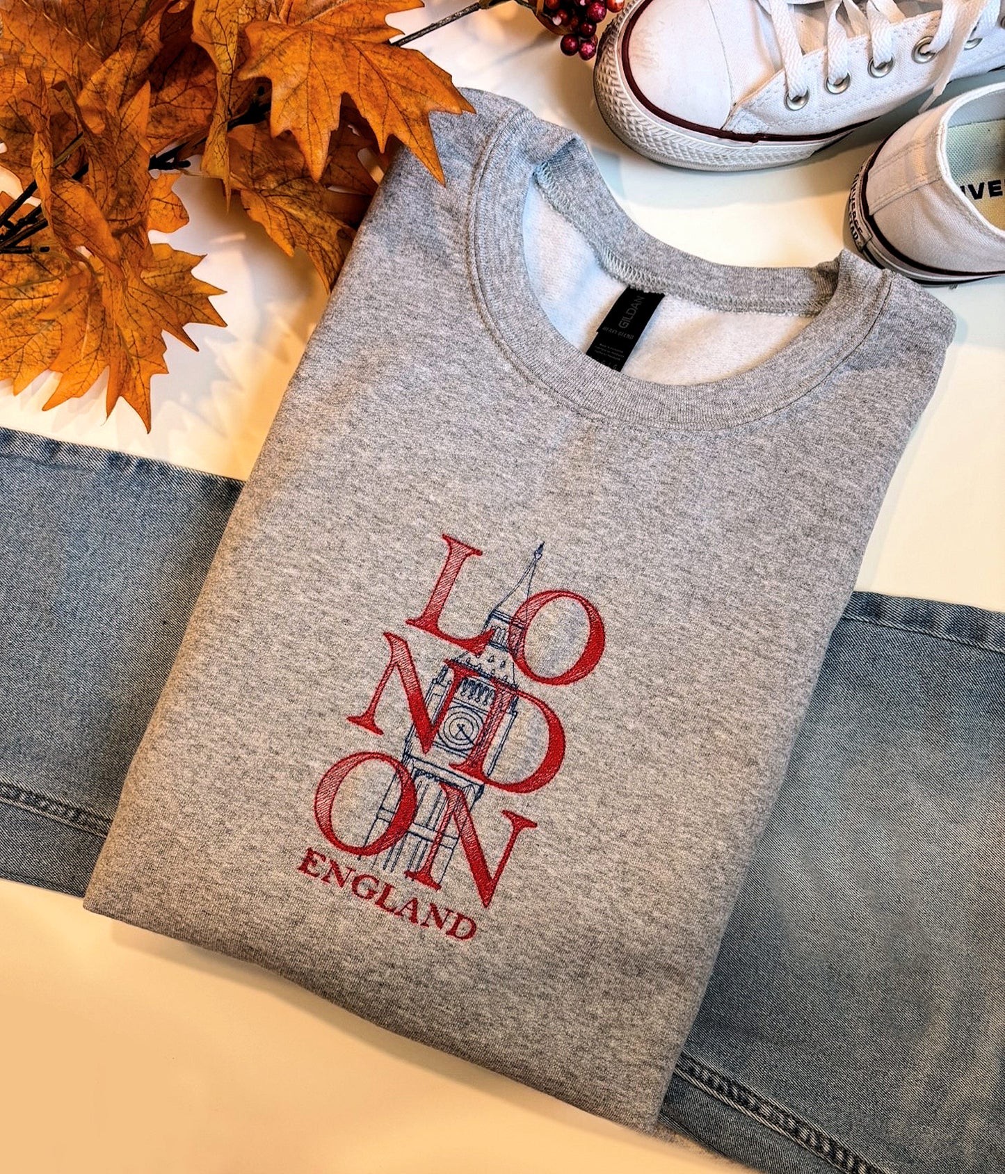 Embroidered Sweatshirt Size Is Large