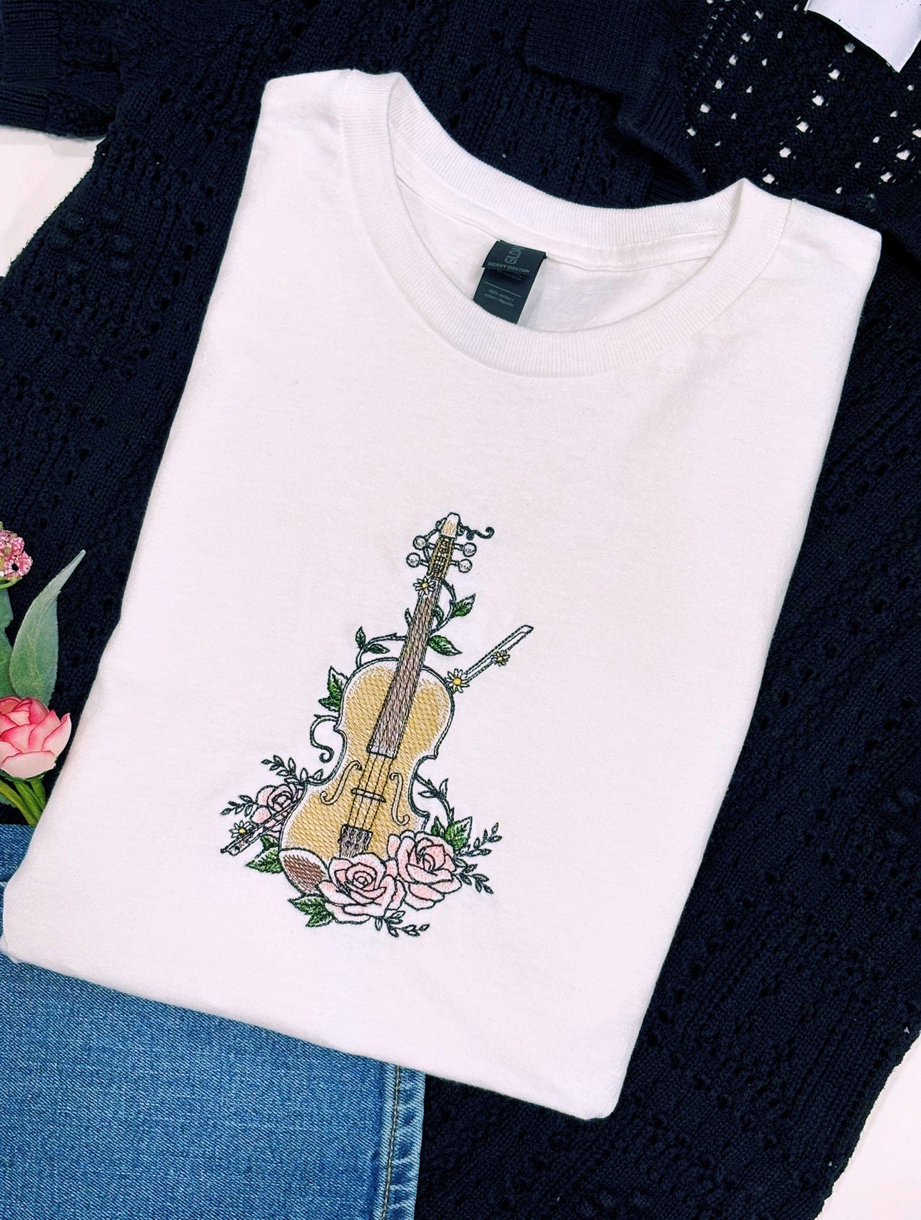 Embroidered T-Shirt Size Is Medium