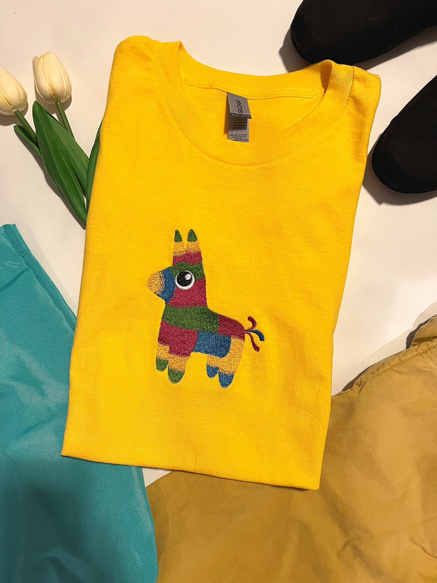 El Burro Piñata - Embroidered T-Shirt