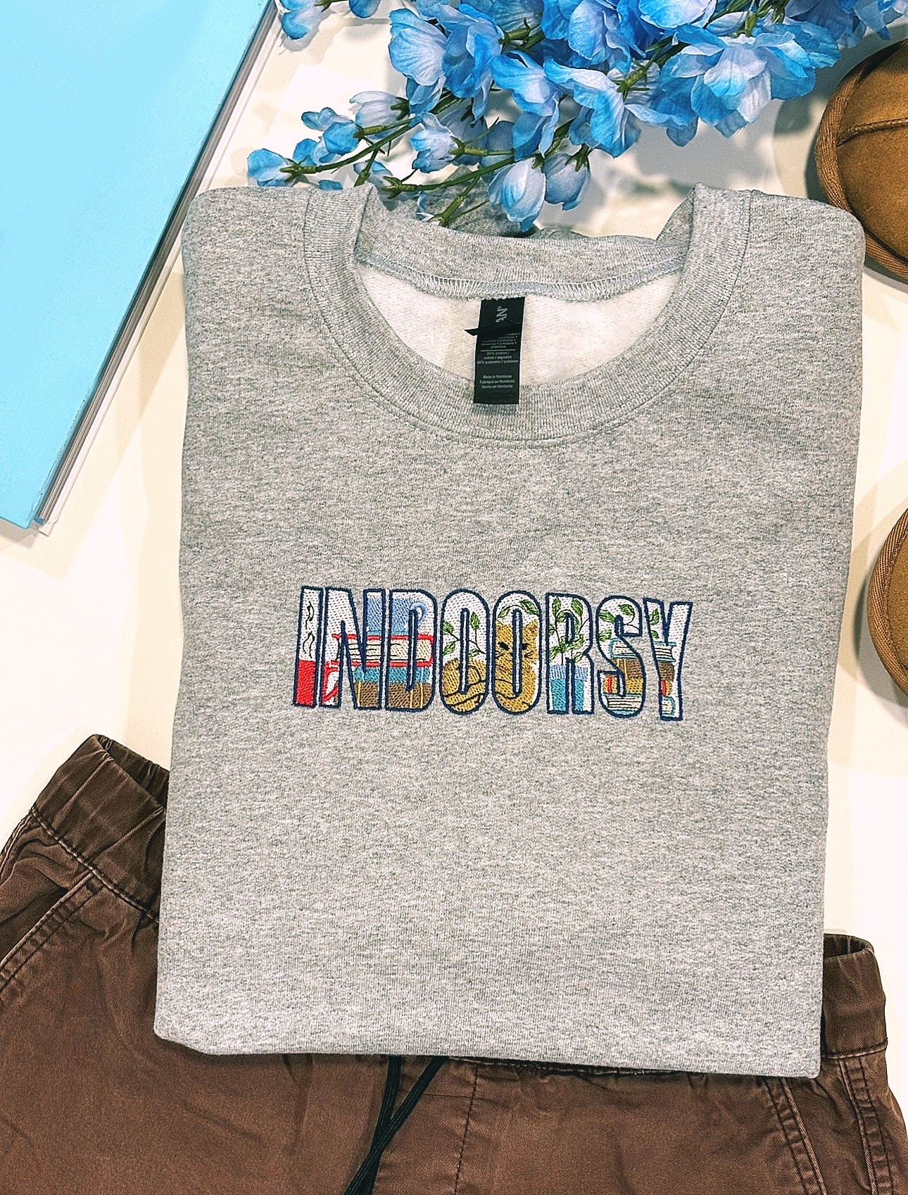 Indoorsy Embroidered Sweatshirt