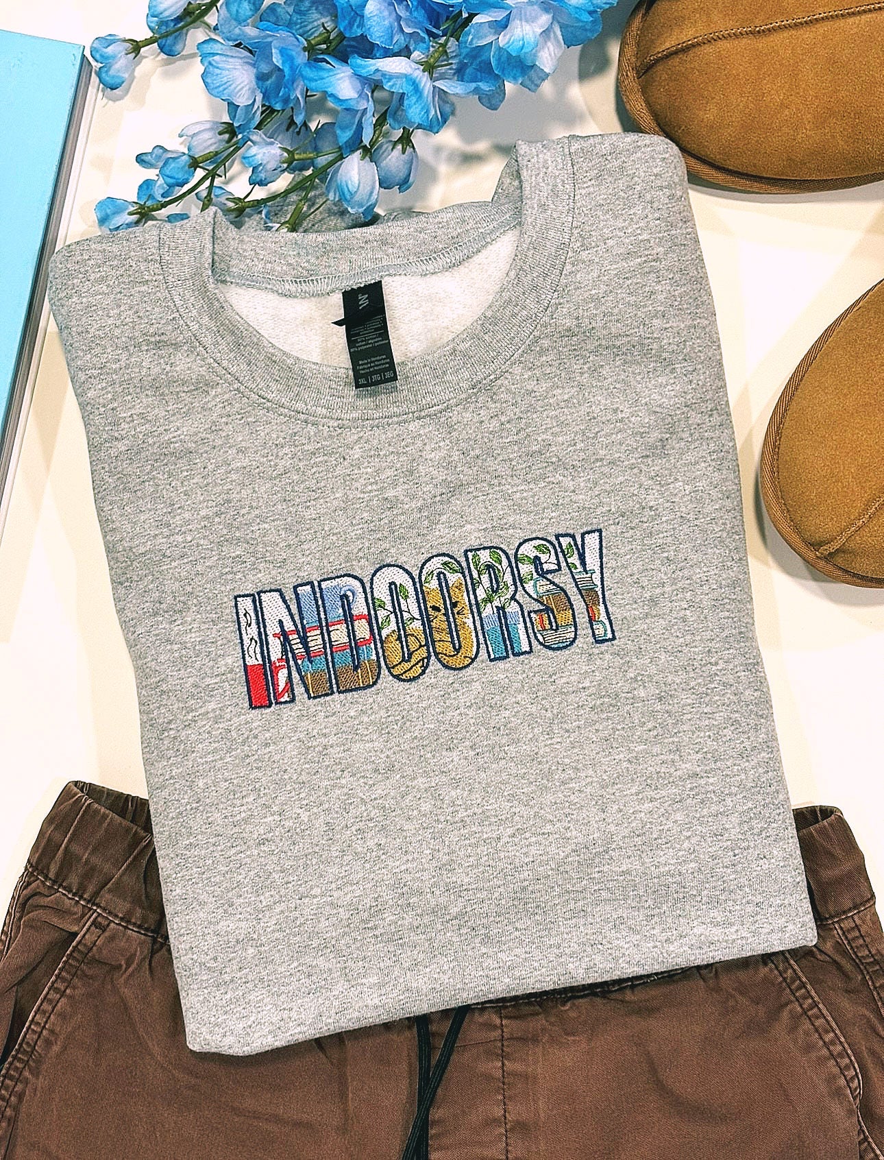 Indoorsy Embroidered Sweatshirt