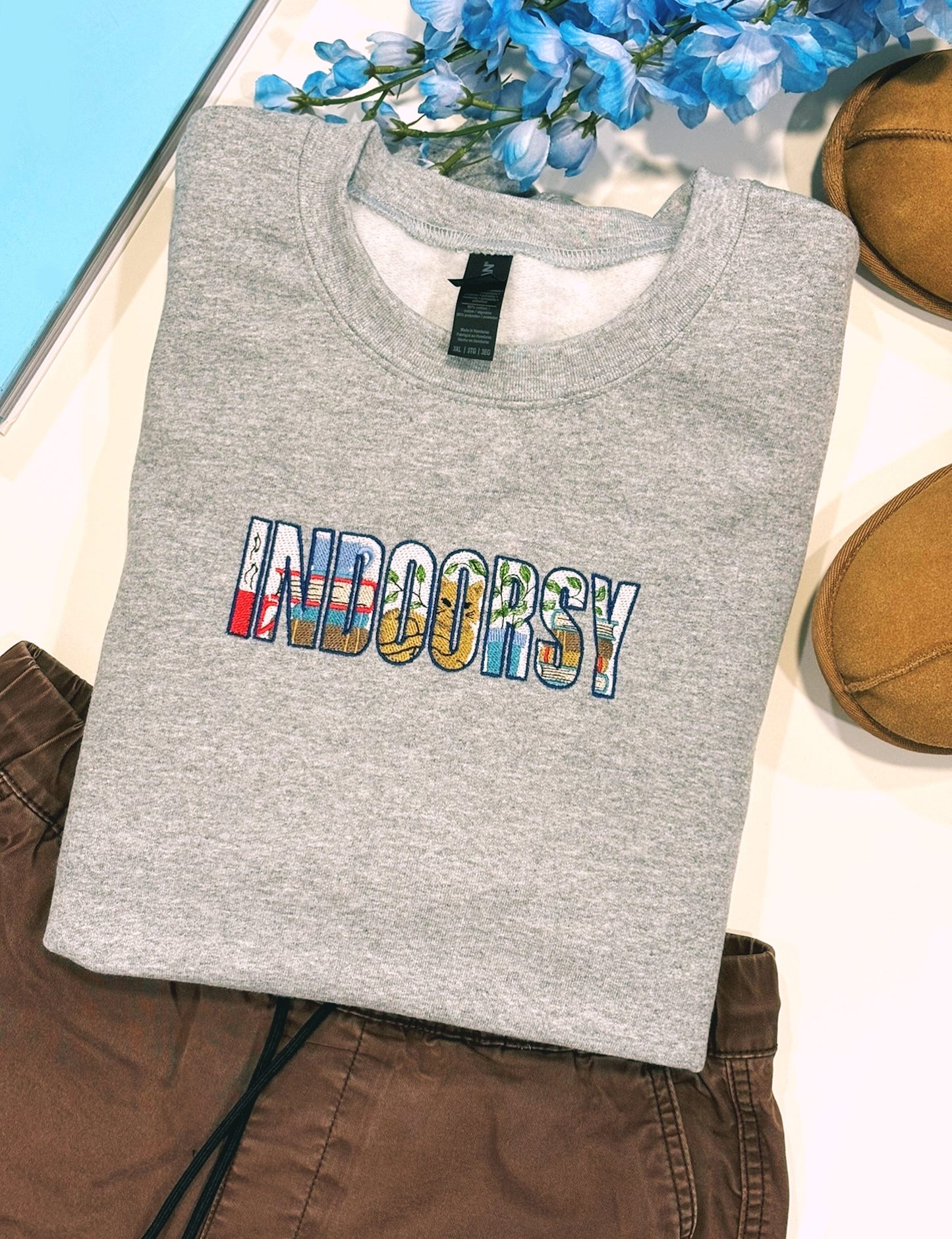 Indoorsy Embroidered Sweatshirt