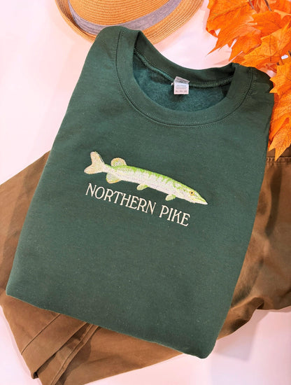 Northern Pike Embroidered Sweatshirt
