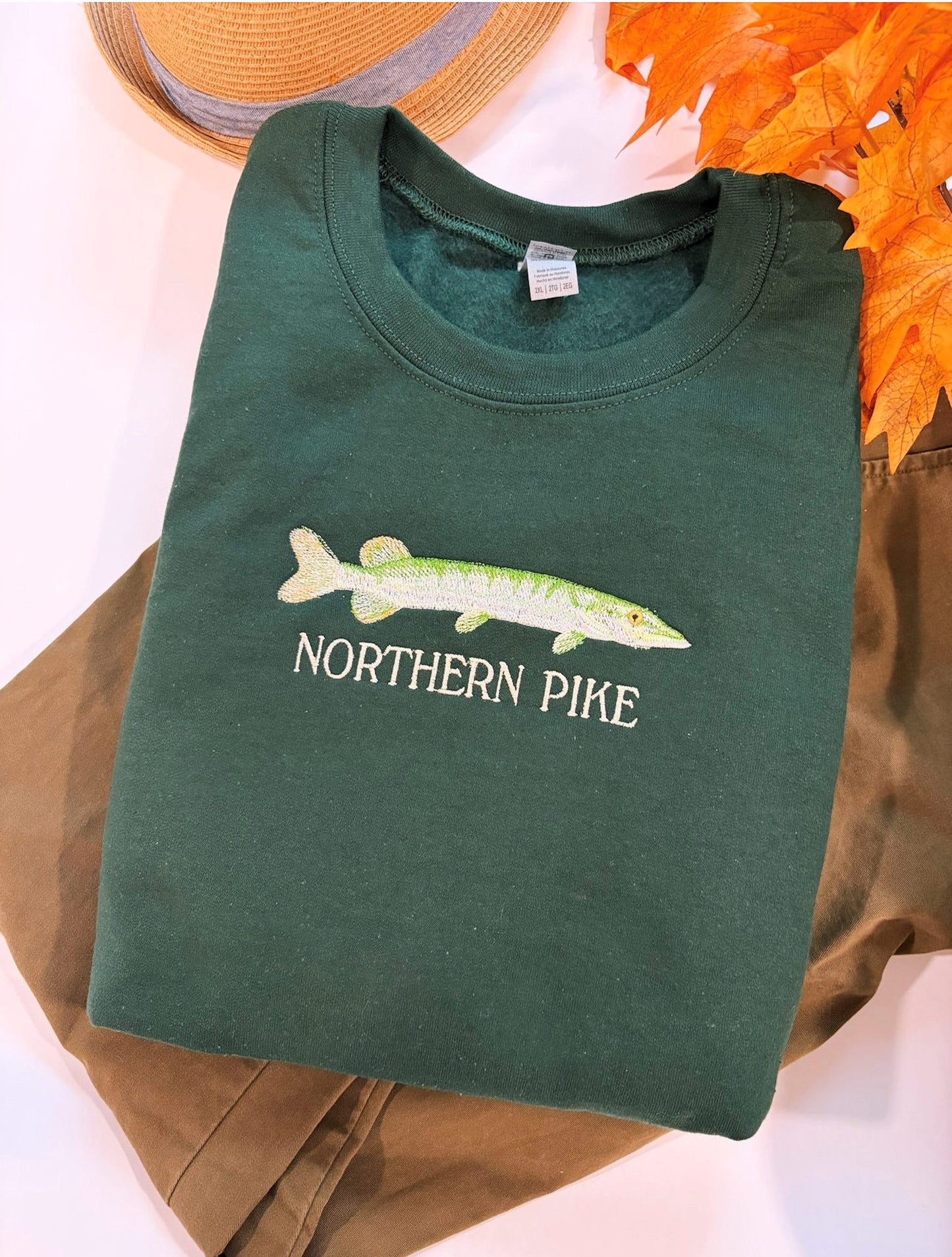 Northern Pike Embroidered Sweatshirt