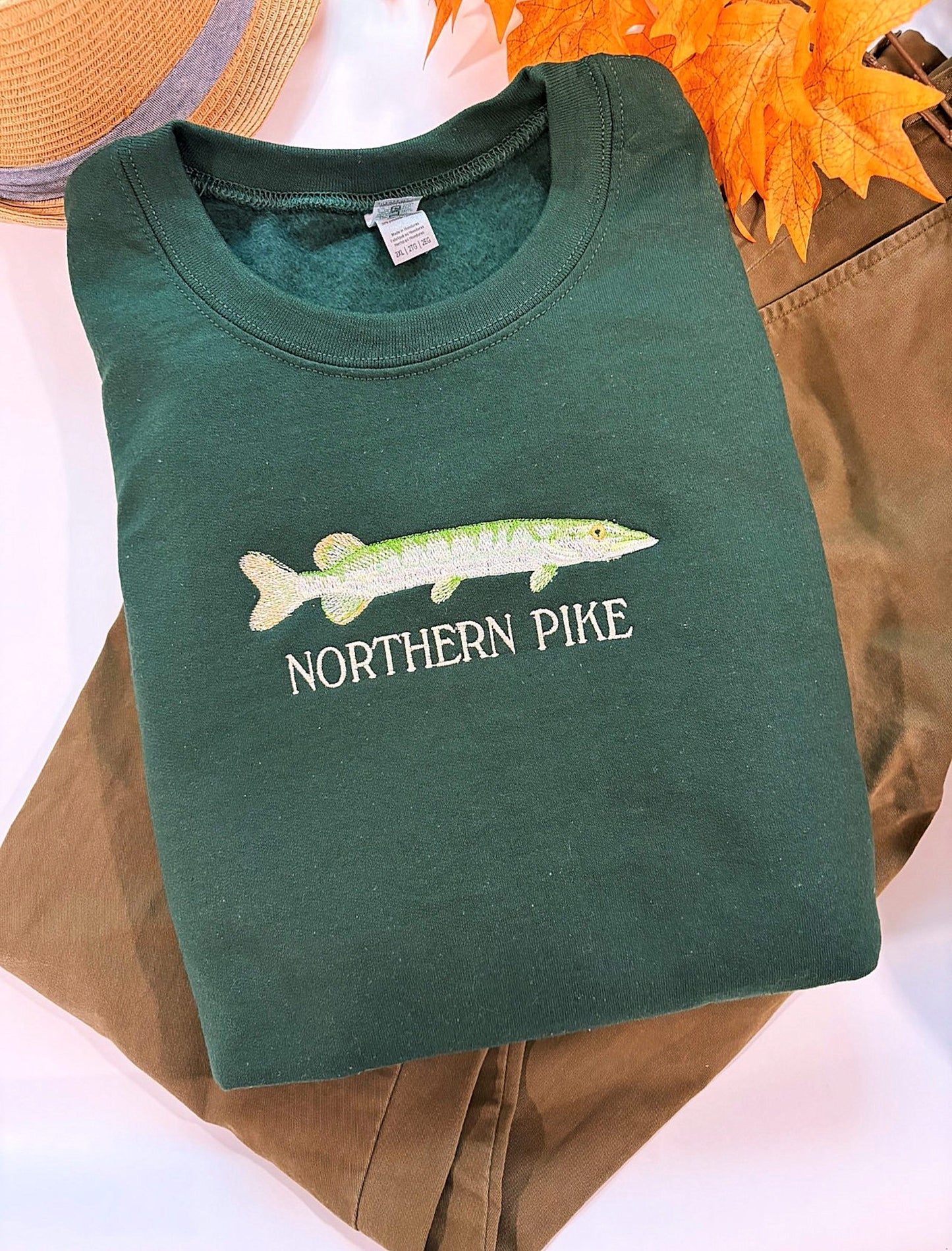 Northern Pike Embroidered Sweatshirt