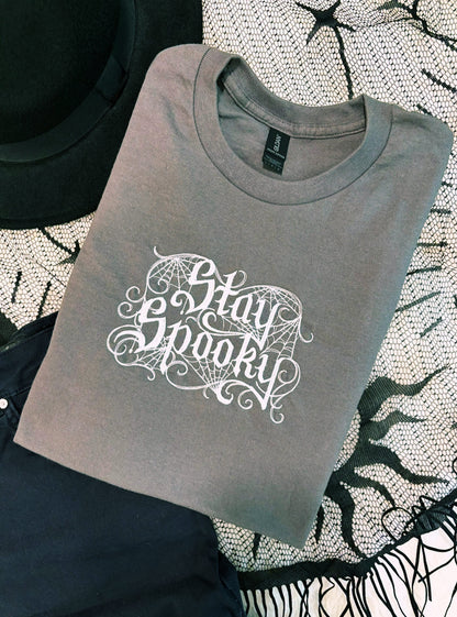 Stay Spooky Embroidered T-Shirt