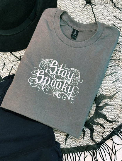 Stay Spooky Embroidered T-Shirt